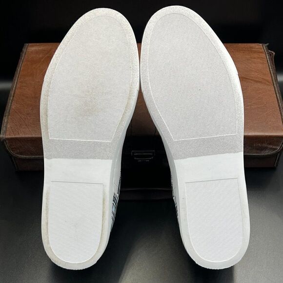 Nick Graham Plaid Leather Sneakers - Picture 9 of 10